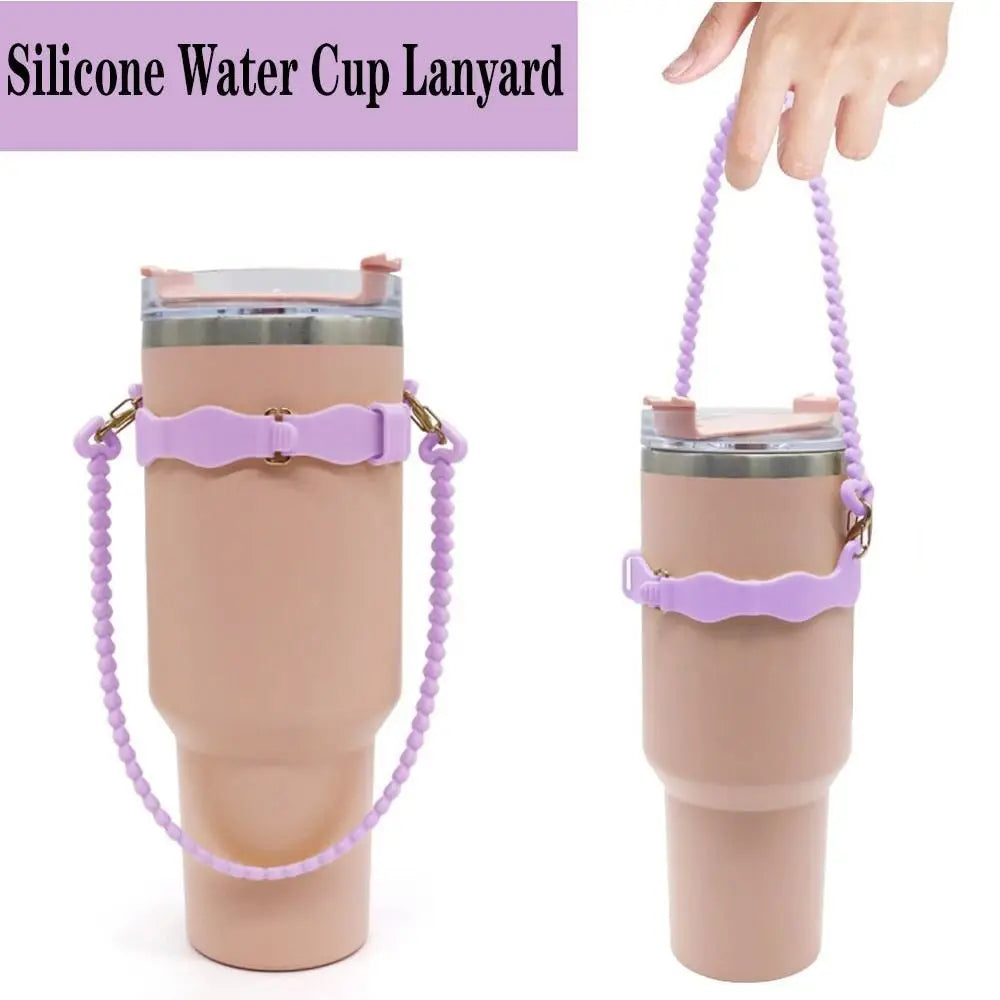 Silicone Water Bottle Sling Carrier with Anti-Slip Strap