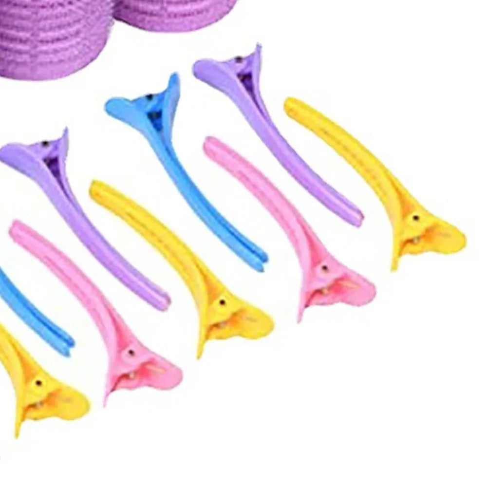 Self-Grip Hair Roller Set – 36 Curlers + 12 Clips, 3 Sizes