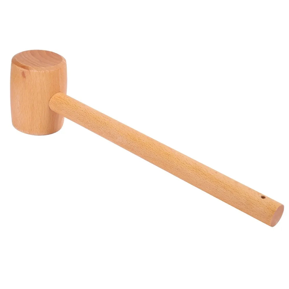Solid Beech Wood Mallet – Leather Craft & Woodworking Tool