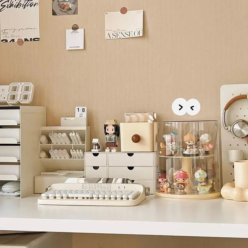 Rotating Multi-Layer Display Rack for Action Figures & Dolls
