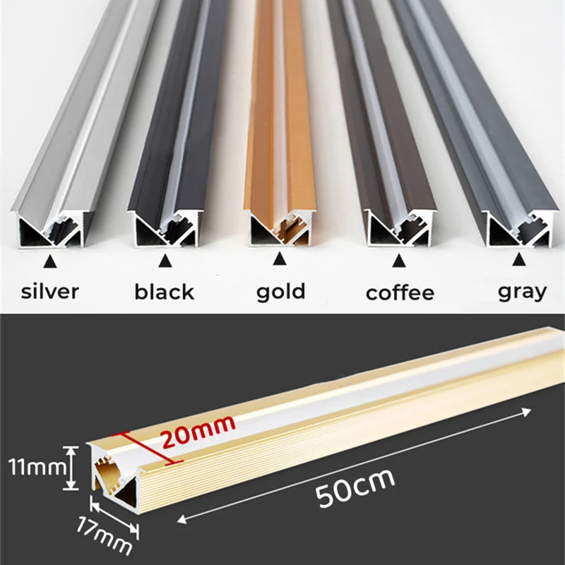 Recessed LED Aluminum Profile Channel with Milky Cover | Cabinet
