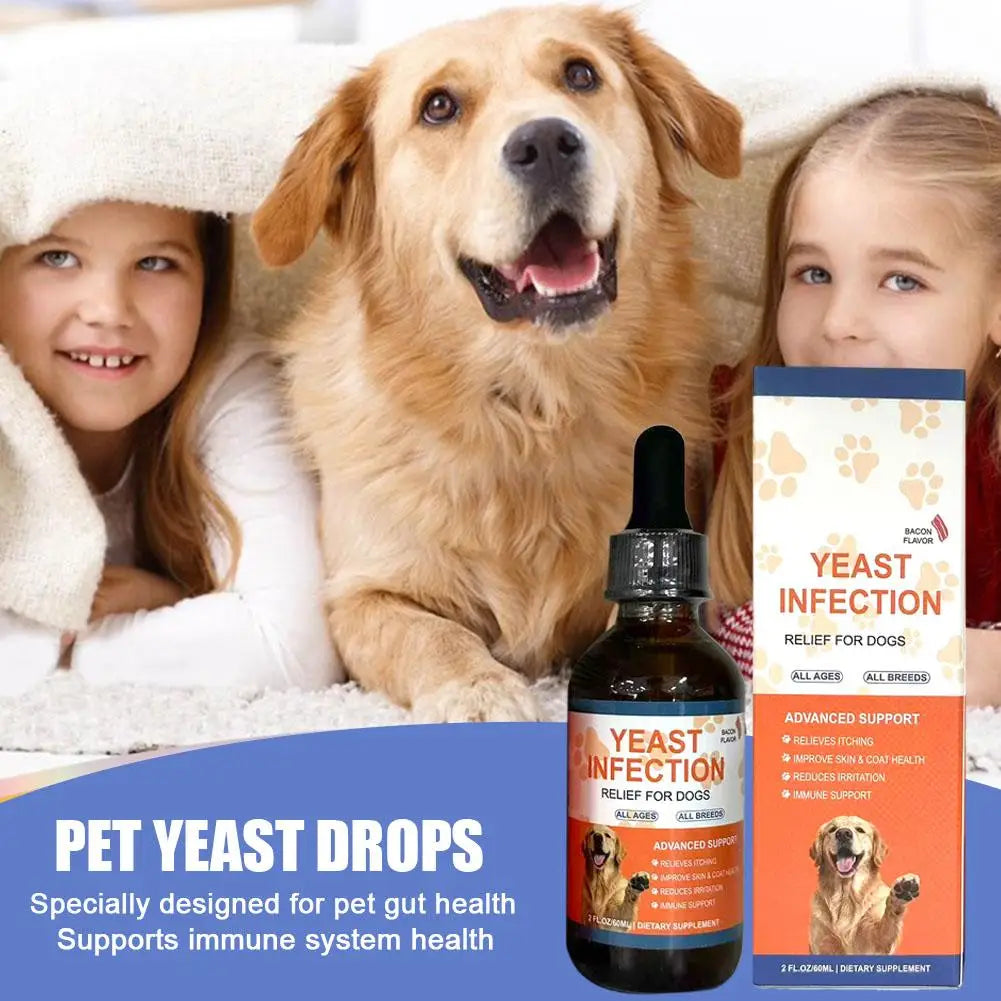 Pet Yeast Drops 60ml – Gut Health & Digestion for Dogs & Cats