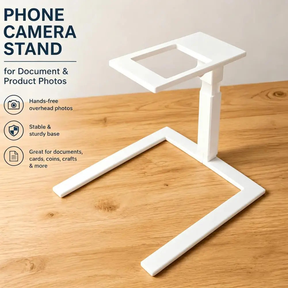 Overhead Phone Stand – Top-Down Photography Bracket for Desk