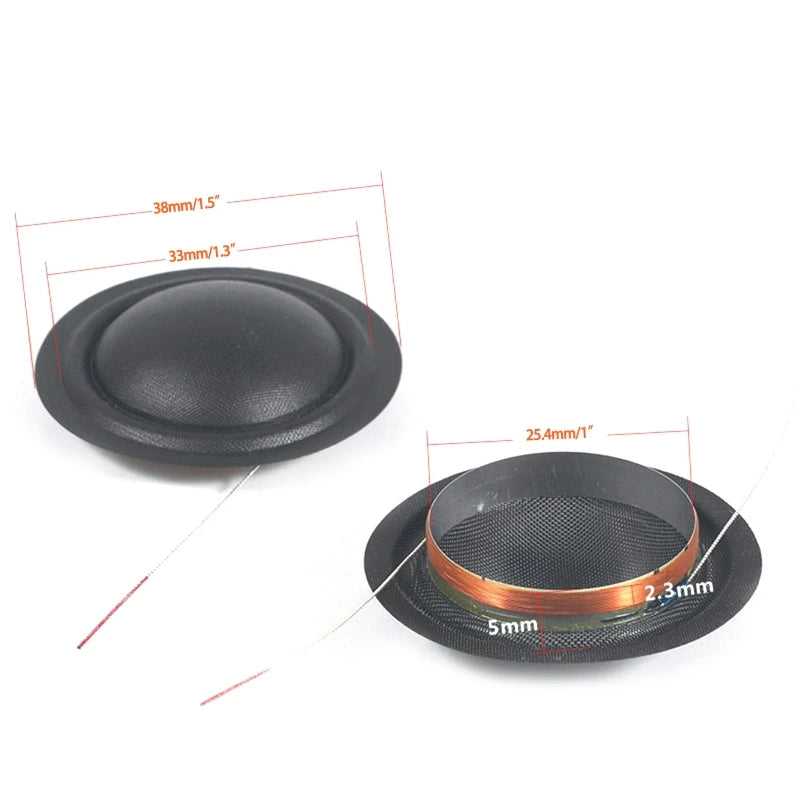 Tweeter Diaphragm Voice Coil Repair Kit – 20mm & 25mm, 2-Pack