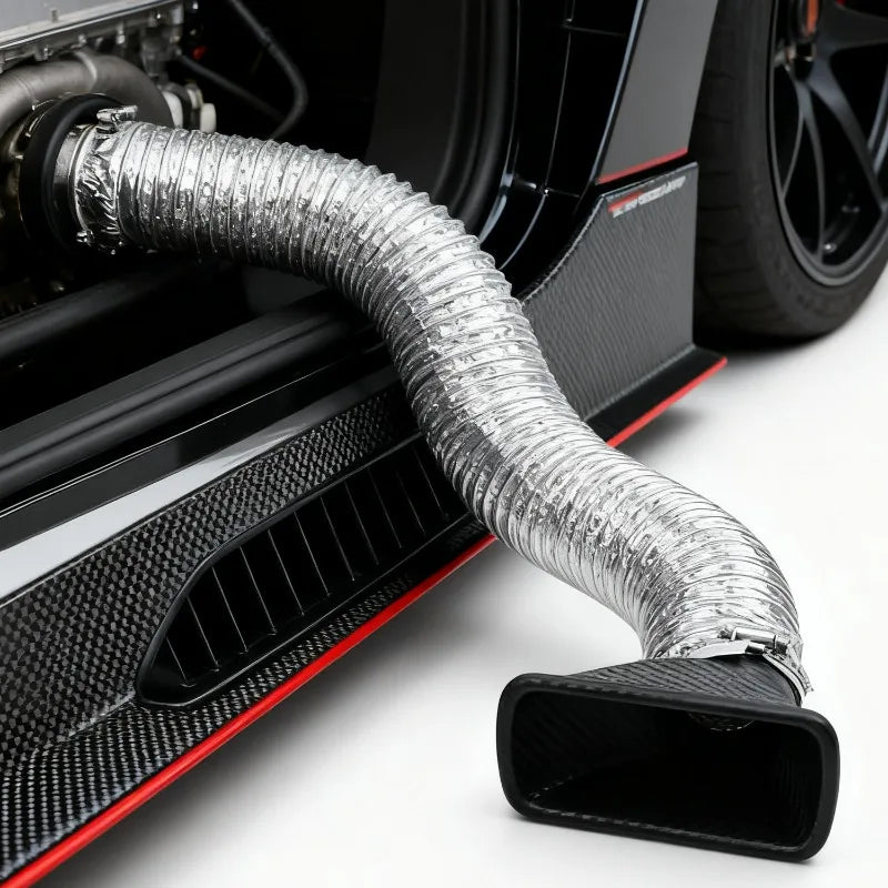 Universal Car Bumper Air Intake Vent Funnel Kit – Round & Square