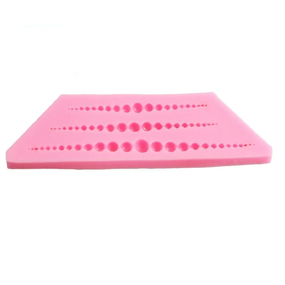 Silicone Pearl Fondant Mold – Cake Border & Cupcake Topper