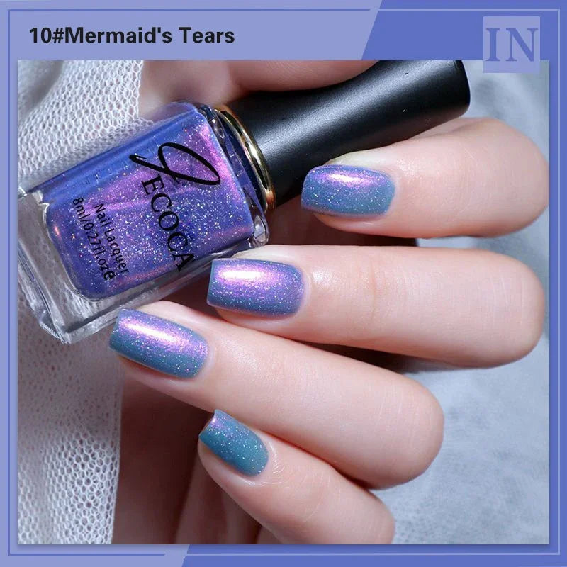 Glitter Gel Nail Polish – Aurora UV LED Soak Off Semi Permanent