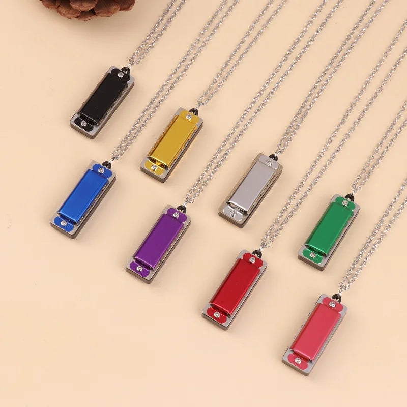 Mini Necklace Harmonica – 4-Hole 8-Tone Kids Music Gift