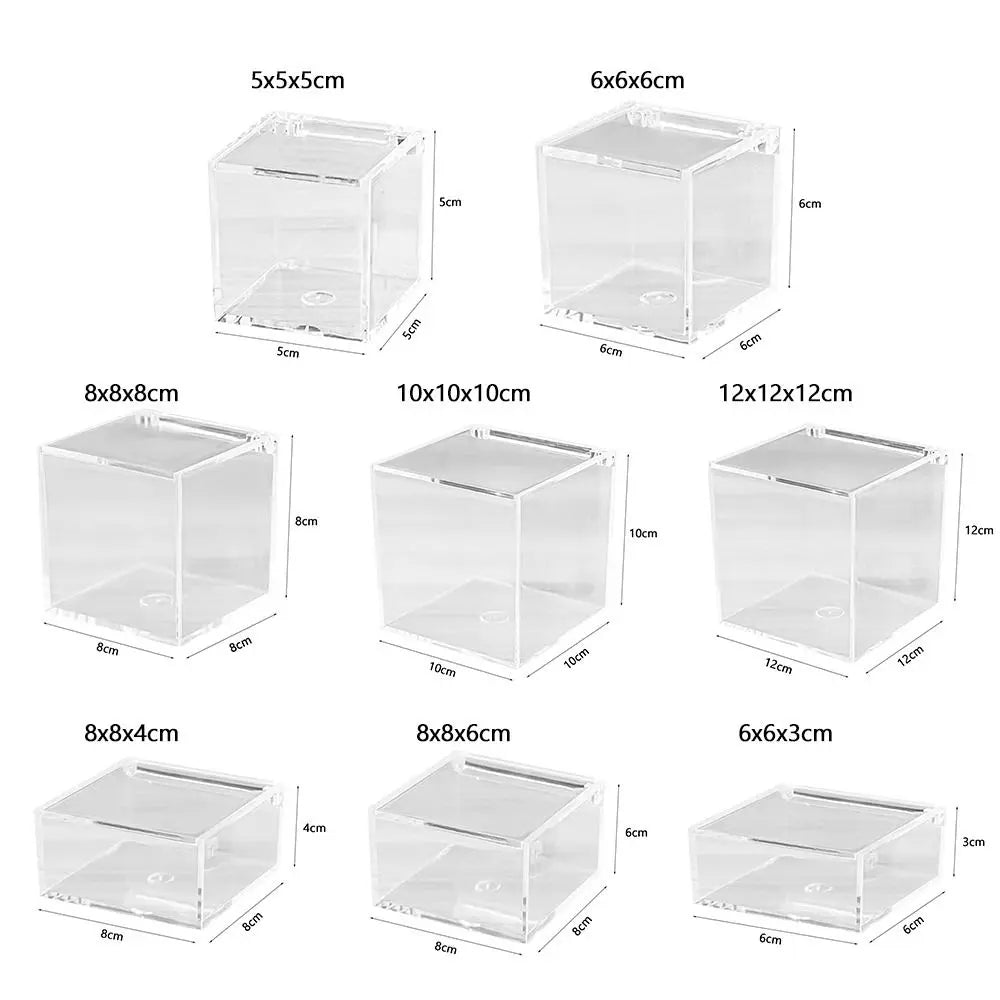 Acrylic Storage Box with Lid – Clear Display Case & Organizer