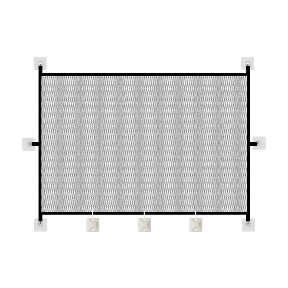 Retractable Mesh Pet Safety Gate – Folding Dog Barrier Fence