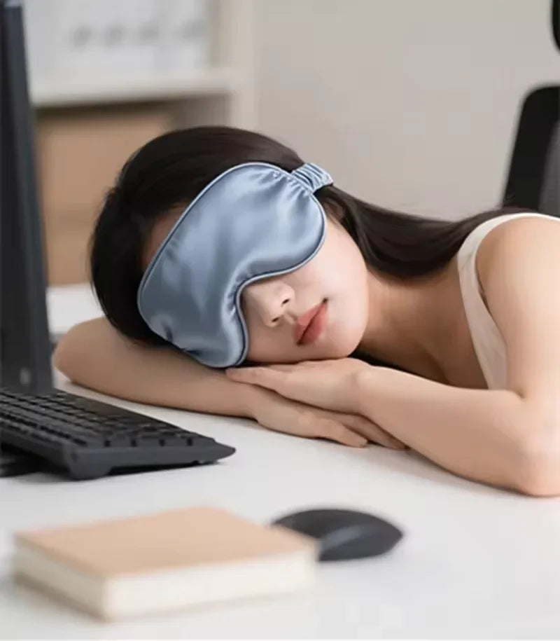 Silk Sleep Eye Mask – Light Blocking Travel & Nap Eyeshade