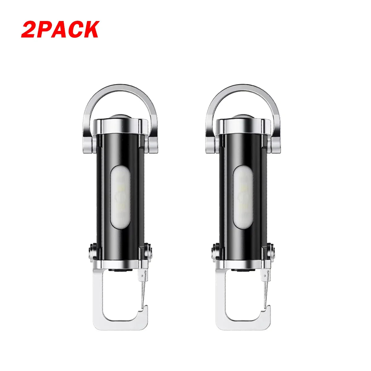 Rechargeable LED Keychain Flashlight – 7-Mode EDC Work Light