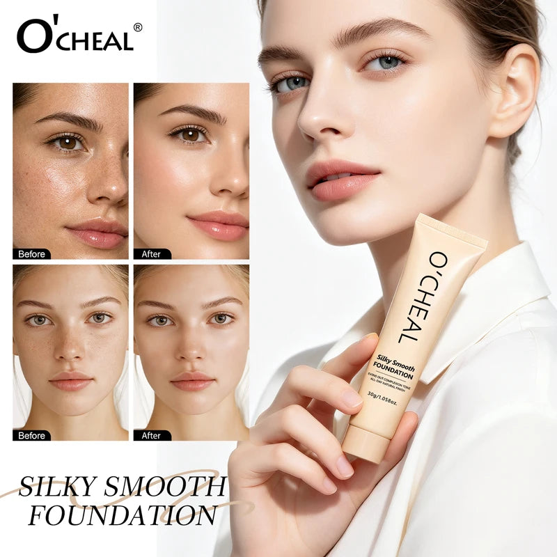 Silky Smooth Liquid Foundation – Waterproof, Long-Lasting Coverage