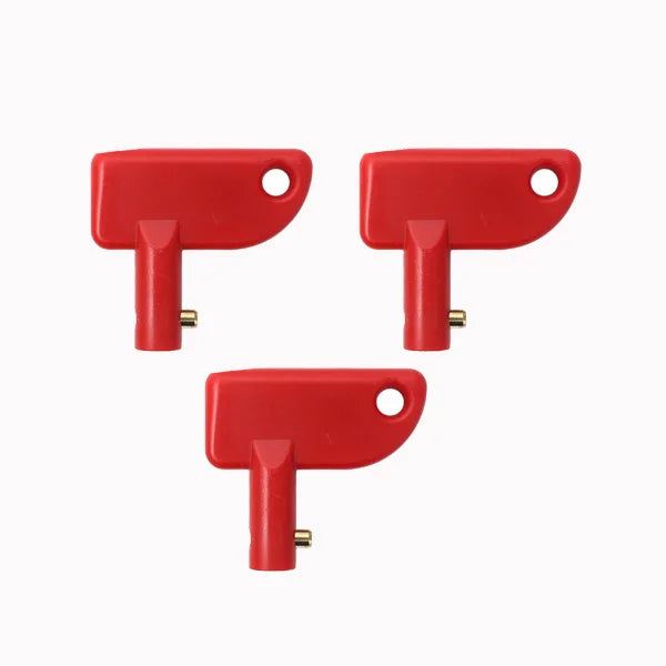 Red Replacement Key for Car Battery Disconnect Cut-Off Switch