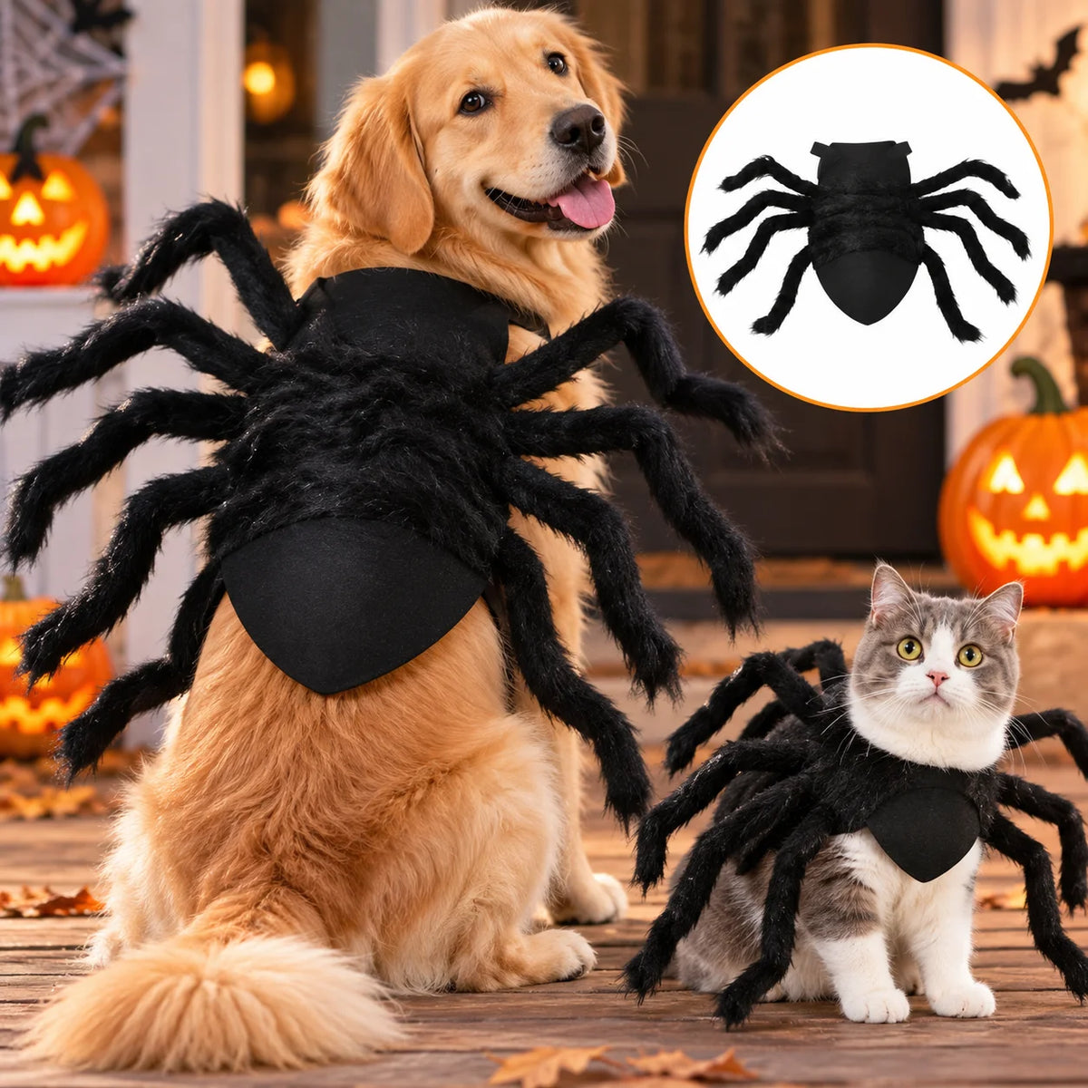 Halloween Spider Pet Costume – Dog & Cat Cosplay Outfit