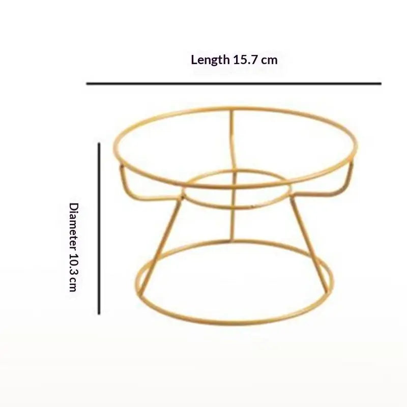 Elevated Iron Pet Bowl Stand – Raised Feeder for Cats & Dogs