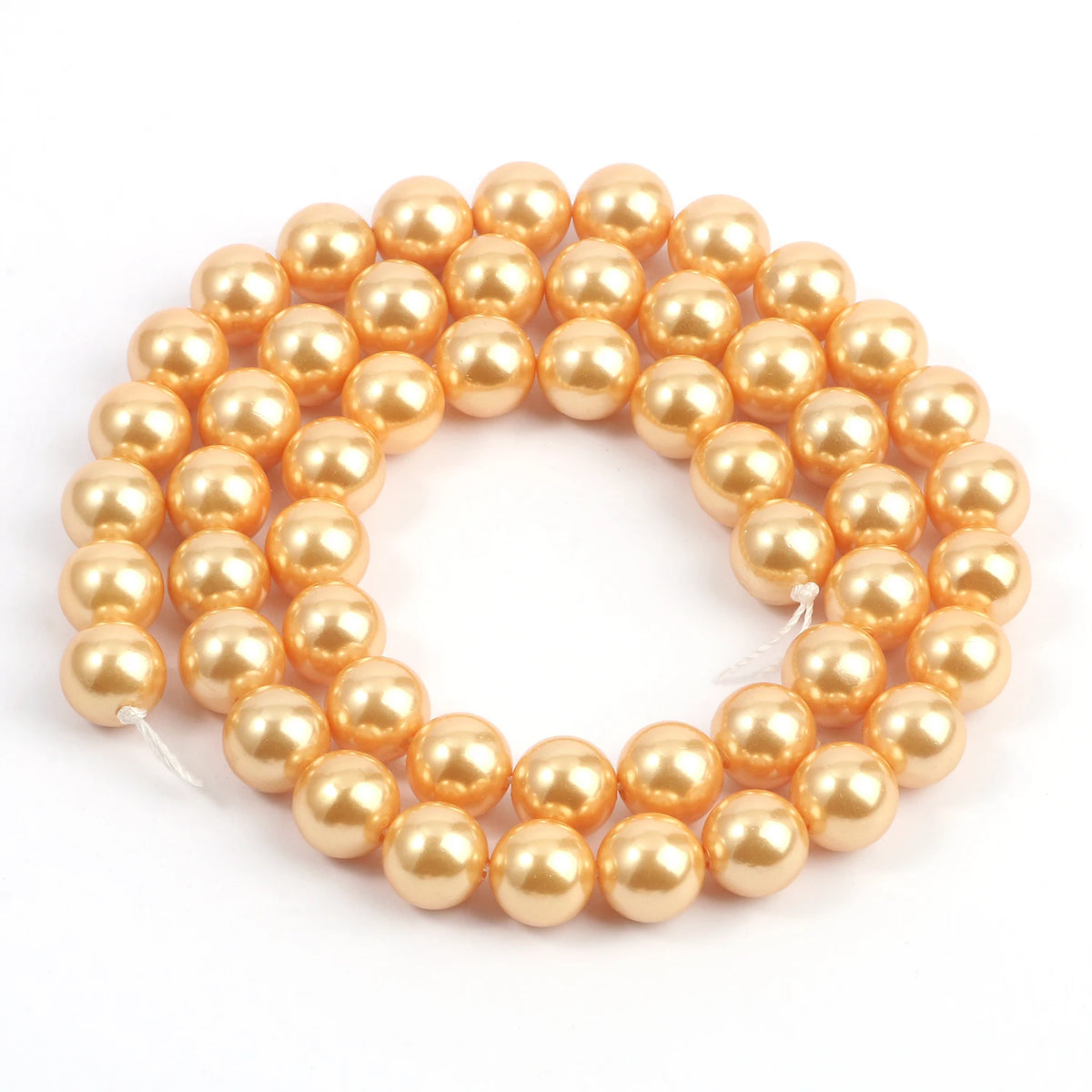 Multicolor Round Shell Pearl Beads for DIY Jewelry Making 6–12mm