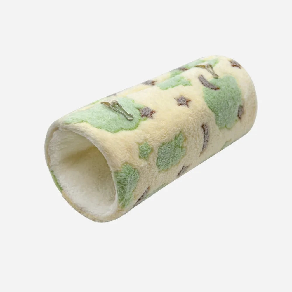 Fleece Guinea Pig Tunnel – Hangable Small Pet Hideout Tube