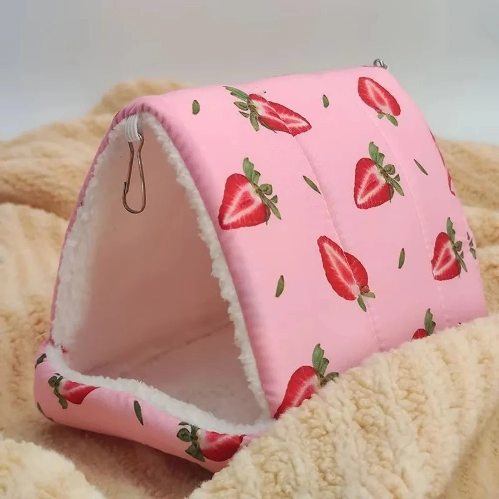 Warm Fleece Hanging Bird & Small Pet Sleeping Nest Hammock