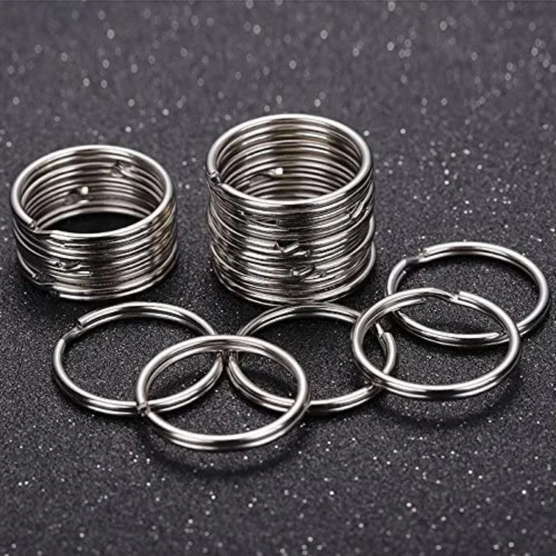 Stainless Steel Split Key Rings Anti-Rust 20mm 25mm 30mm