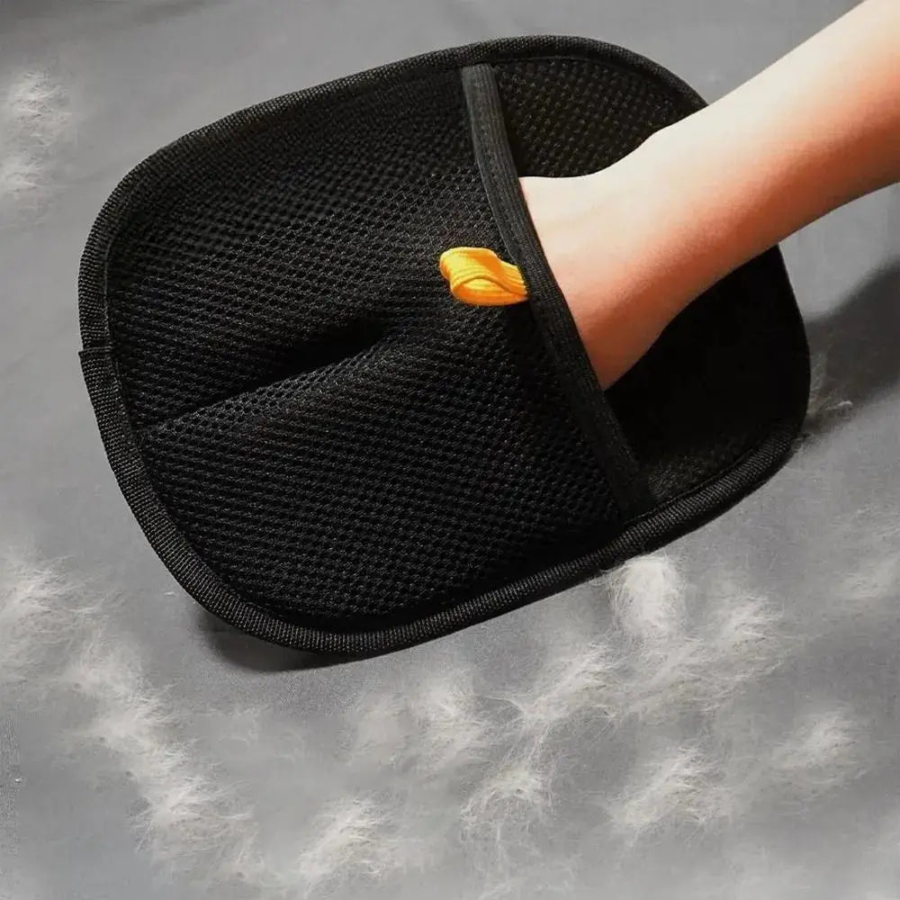 Two-Way Pet Hair Remover Grooming Glove – Reusable Mesh