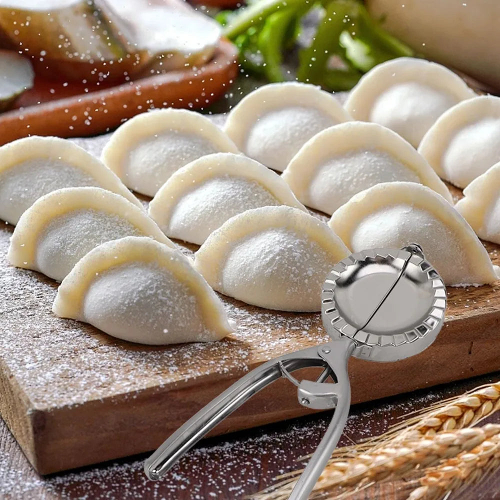 Stainless Steel Dumpling Maker Press | Long Handle Mold