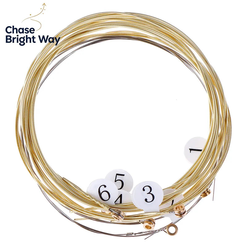 6-Pack Nickel Plated Steel Acoustic Guitar Strings Set
