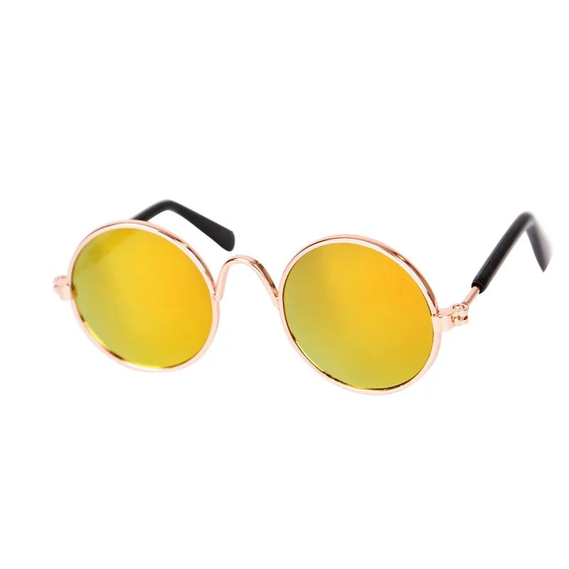 Vintage Round Pet Glasses – Dog & Cat Photo Prop Eyewear
