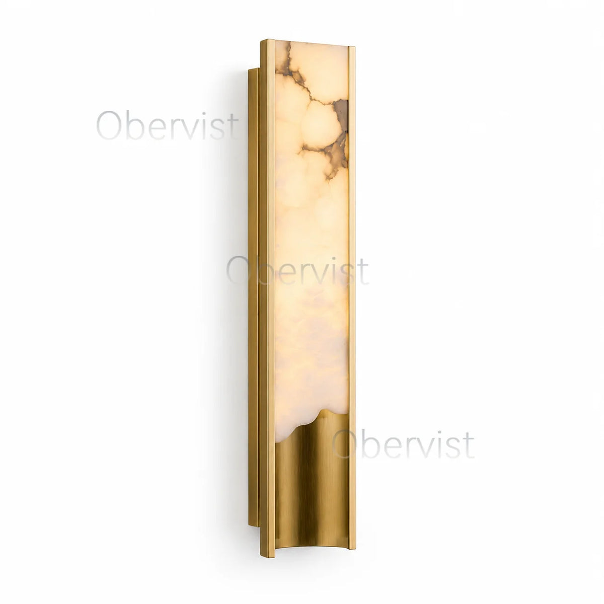 Slim Marble LED Wall Sconce – Vertical Ambient Wall Light