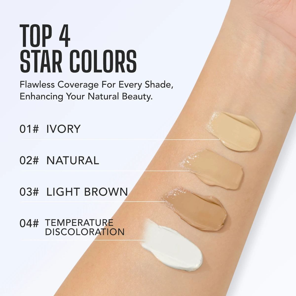 2-Pack Liquid Foundation – Full Coverage Oil Control, 3 Shades