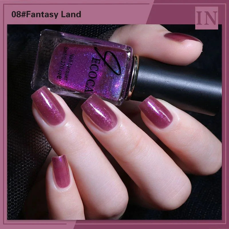 Glitter Gel Nail Polish – Aurora UV LED Soak Off Semi Permanent
