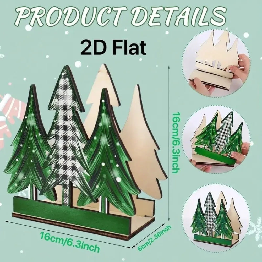 Wooden Christmas Tree Napkin Holder – Festive Tabletop Decor