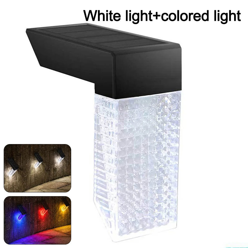 Solar Deck Light IP65 Color Changing LED Wall & Step Lamp
