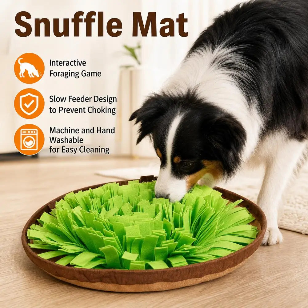 Pet Snuffle Mat for Dogs – Slow Feeder Interactive Foraging Toy