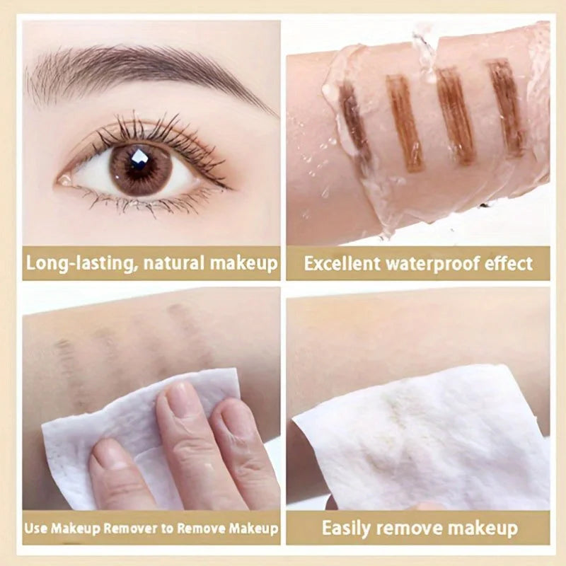 Waterproof Double-Ended Eyebrow Pencil – Ultra-Fine Tip & Spoolie