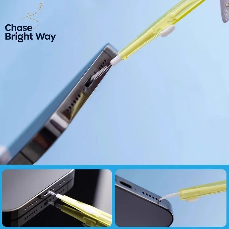 Retractable Phone Cleaning Kit – Port & Speaker Brush Set