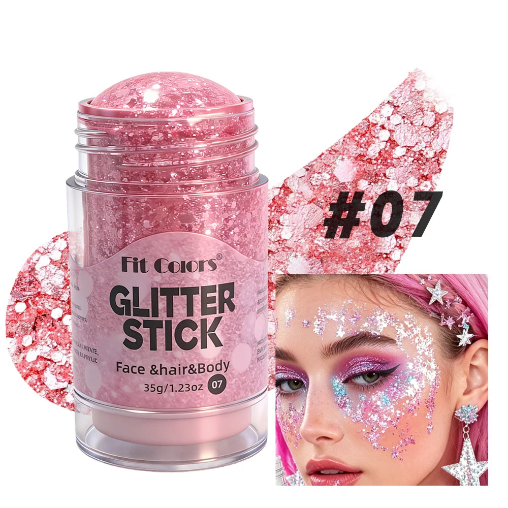 Mermaid Star Sequin Glitter Gel Stick – Body, Hair & Face