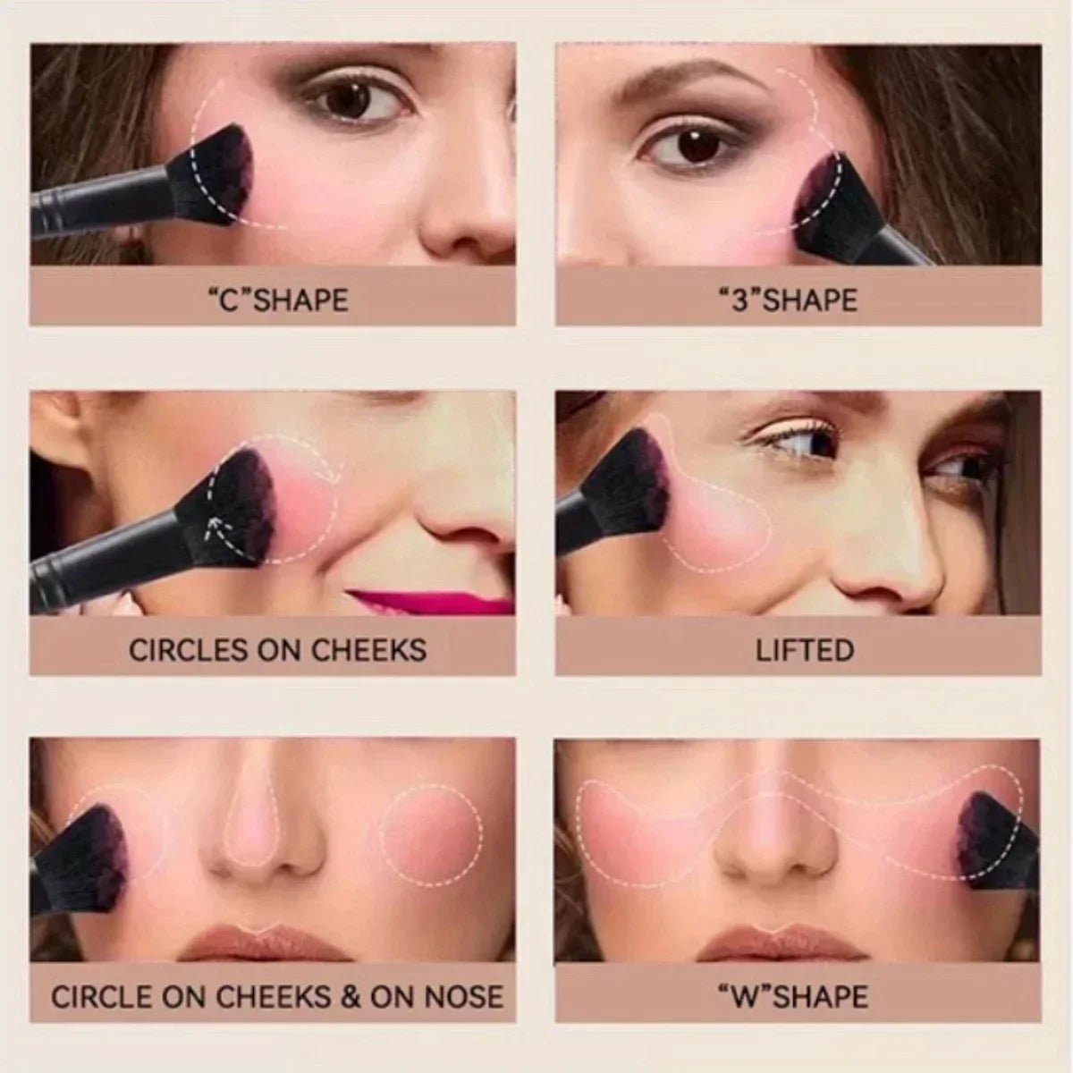 Waterproof Cheek Tint Blush Palette – Contour & Brighten