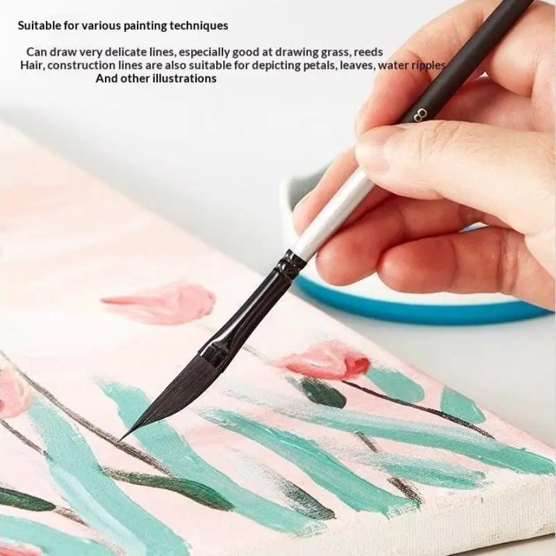 Knife-Shaped Watercolor Paint Brushes – Nylon Hair Art Set