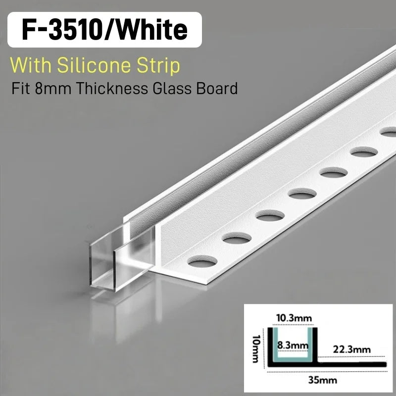 Recessed Bathroom LED Aluminum Profile F/T-Shape Shower Channel