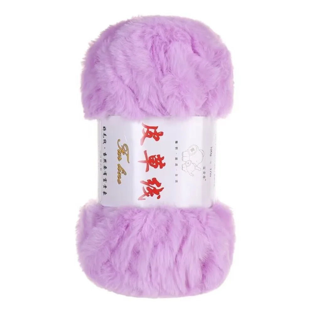 100g Faux Fur Yarn – Fluffy Chunky Anti-Pilling Knitting Yarn