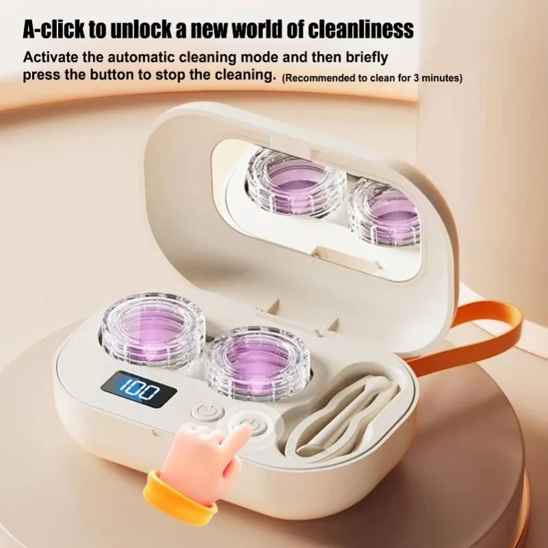 Ultrasonic Contact Lens Cleaner USB-C 18000 RPM | SAMMY