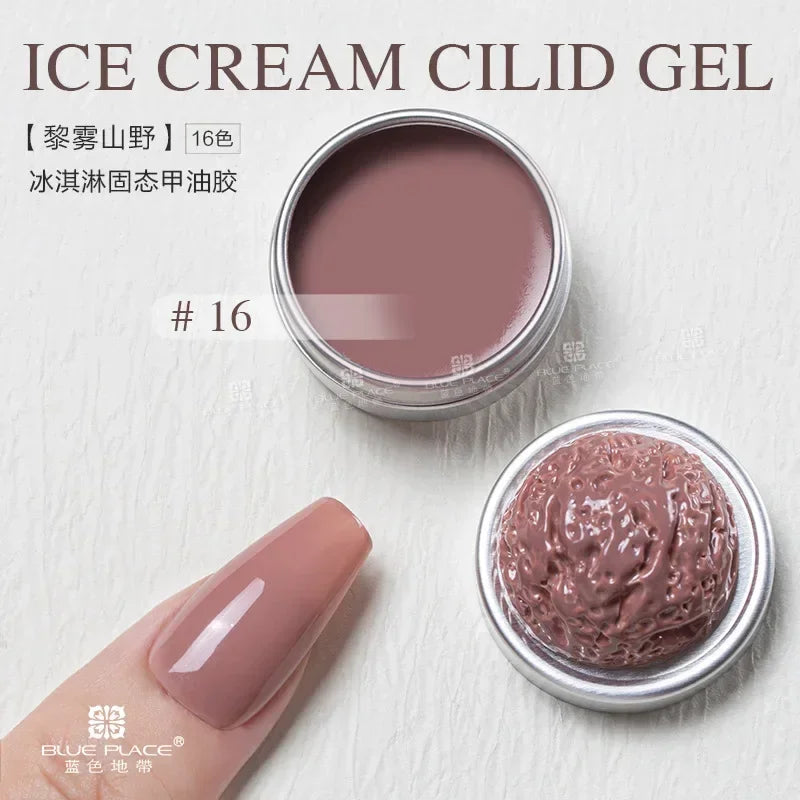 Handaiyan 64 Colors Solid Nail Polish Gel – Ice Cream Texture