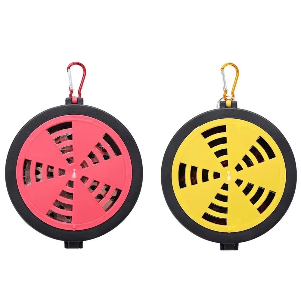 Windproof Mosquito Coil Holder – Hangable Metal Repellent Tray
