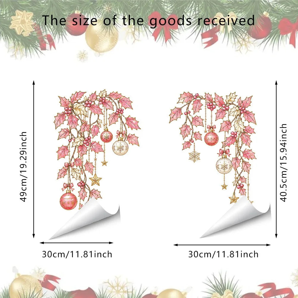 Christmas Window Decals – Snowman, Vines & Holiday Stickers