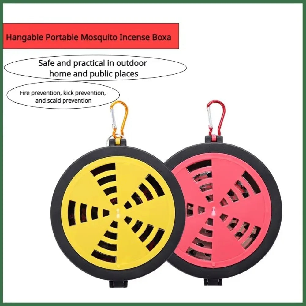 Windproof Mosquito Coil Holder – Hangable Metal Repellent Tray