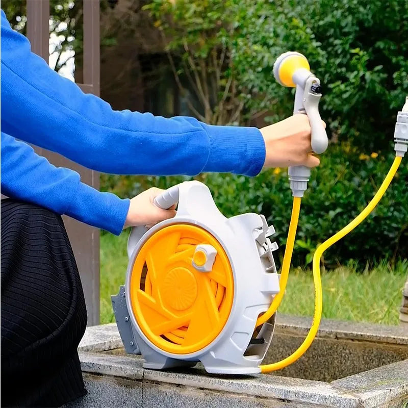 Portable Garden Hose Cart – 15m Hose Storage Organizer