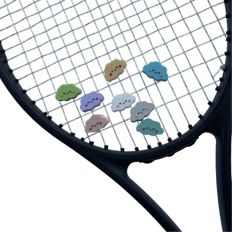 Tennis Racket Vibration Dampener – Silicone Cloud Shape 1/8 Pack