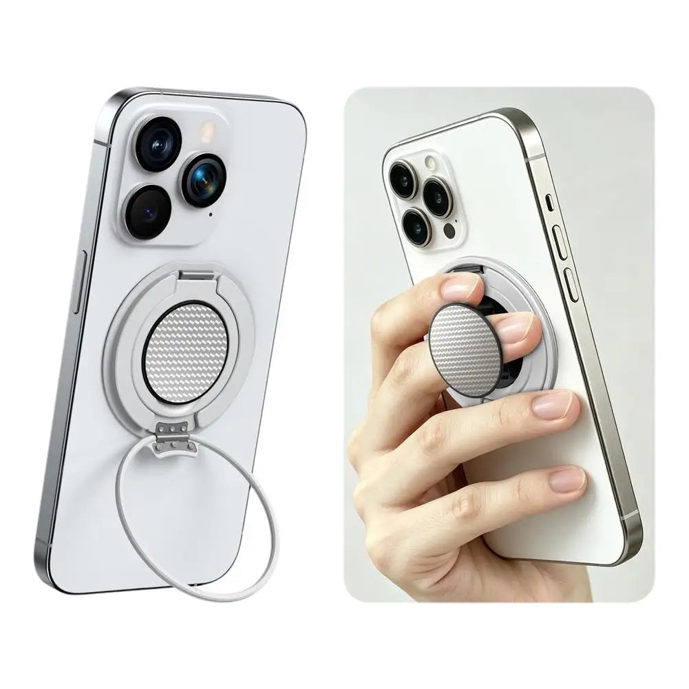 Magnetic Ring Phone Stand | 360° Rotating Aluminum Grip – SAMMY