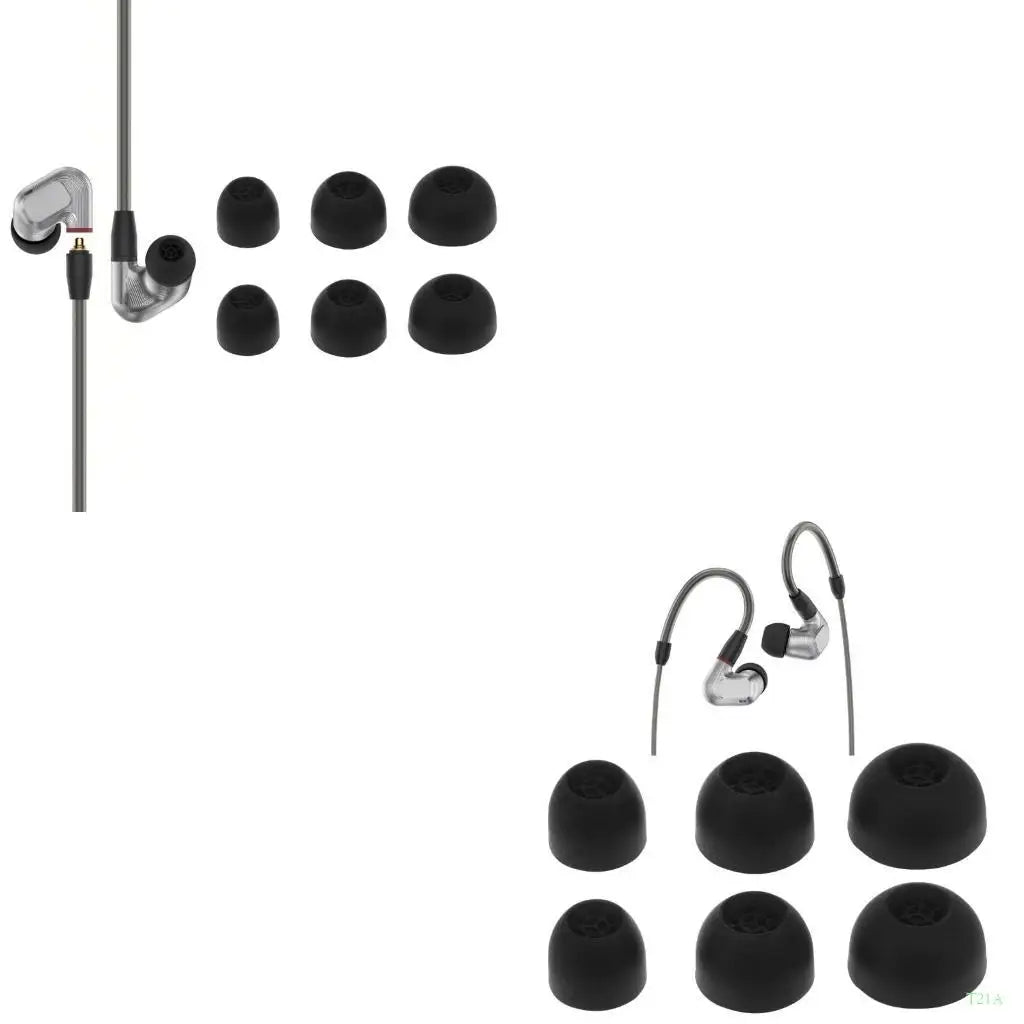 Silicone Memory Foam Ear Tips for IE900 IE800S – 3 Pairs